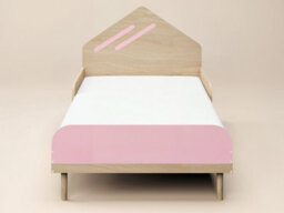 Flair Noah Single Bed Oak & Pink - thumbnail 5