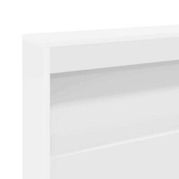 Berkfield Storage Headboard With Shelf White 200 Cm Engineered Wood - thumbnail 8