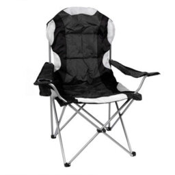 Redwood Leisure Redwood High Back Padded Camping Armchair - Black - thumbnail 1