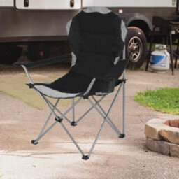 Redwood Leisure Redwood High Back Padded Camping Armchair - Black - thumbnail 3