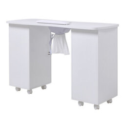 Darphe White Manicure Table With Dust Collector And 4 Drawers, 120Cm W X 45Cm D X 80Cm H - thumbnail 4