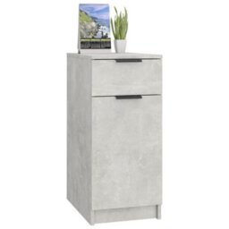 Vidaxl Desk Cabinet Concrete Grey 33.5X50X75 Cm Engineered Wood - thumbnail 5