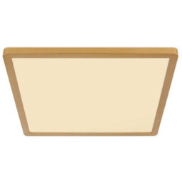 Luminosa Lighting Luminosa Sapana 30Cm Square Flush Ceiling Light Brass-Coloured Matt Ip44 Led 3000K - thumbnail 3