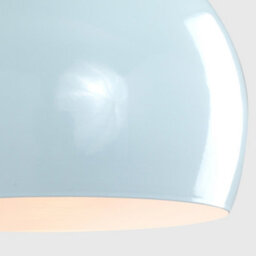 Valuelights Pair Of Mini Retro Gloss Pale Blue Arco Style Dome Ceiling Light Shades (D)20Cm - thumbnail 7