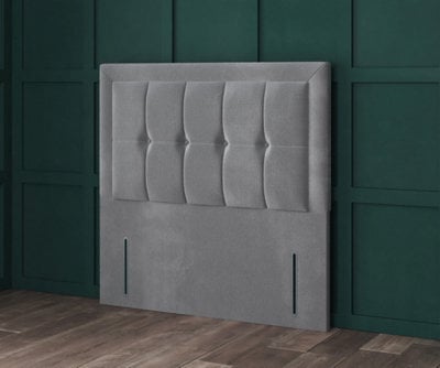 Comfy Deluxe Green Naples 6Ft Superking  Venice With Fabric Buttons 54Inch Floorstanding Headboard - image 1
