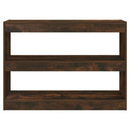 Berkfield Book Cabinet/room Divider Smoked Oak 100X30X72 Cm - thumbnail 3