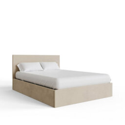 Gfw End Lift Ottoman Bed 150Cm Velvet Natural King Size - thumbnail 5