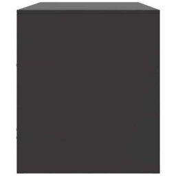 Berkfield Sturdy Tv Cabinet Black 99X39X44 Cm Steel - thumbnail 8