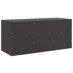 Berkfield Sturdy Tv Cabinet Black 99X39X44 Cm Steel - thumbnail 9