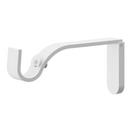 GoodHome Anafi Matt White Extendable Cap Single Curtain Pole Set Set, (L)2000mm-3300mm (Dia)19mm - thumbnail 3
