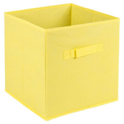 Urbn-Living Urbnliving Height 128Cm Tall Wooden White 7 Cube Bookcase With Yellow Drawers Shelving Display Storage Unit Cabinet Shelves - thumbnail 2