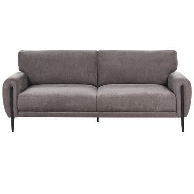 Beliani Sofa 3 Seater Skaro Chenille Taupe - image 1