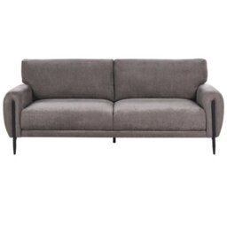 Beliani Sofa 3 Seater Skaro Chenille Taupe - thumbnail 1