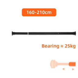 160-210Cm Telescopic Net Voile Tension Curtain Rail Pole Rod Rods Extendable Spring Loaded - thumbnail 1
