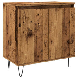 Berkfield Bathroom Cabinet Old Wood 58X33X60 Cm Engineered Wood - thumbnail 2