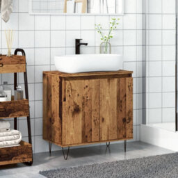 Berkfield Bathroom Cabinet Old Wood 58X33X60 Cm Engineered Wood - thumbnail 3