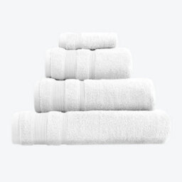 Allure Bath Fashions Luxury Zero Twist Egyptian Cotton Hand Towel - White