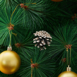 Darphe Set Of 30 Pine Cone Ornaments For Christmas Tree Decoration - thumbnail 4
