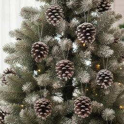 Darphe Set Of 30 Pine Cone Ornaments For Christmas Tree Decoration - thumbnail 3