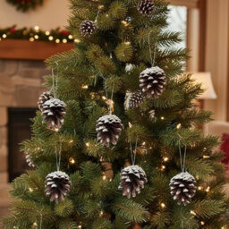 Darphe Set Of 30 Pine Cone Ornaments For Christmas Tree Decoration - thumbnail 2