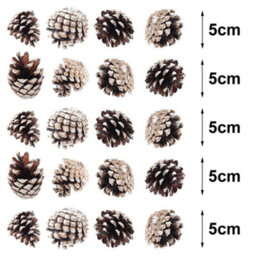 Darphe Set Of 30 Pine Cone Ornaments For Christmas Tree Decoration - thumbnail 9