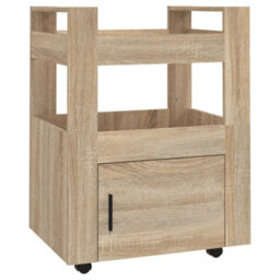 Walplus Kitchen Trolley Sonoma Oak 60X45X80 Cm Engineered Wood - thumbnail 2