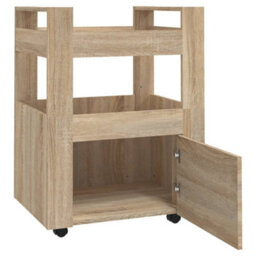 Walplus Kitchen Trolley Sonoma Oak 60X45X80 Cm Engineered Wood - thumbnail 6