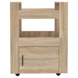 Walplus Kitchen Trolley Sonoma Oak 60X45X80 Cm Engineered Wood - thumbnail 5