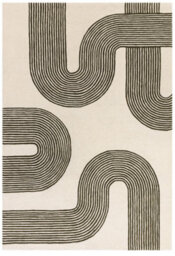 Green Handmade Modern Abstract 12-14mm Thick Stain-Resistant Rug For Bedroom, Living Room, & Dining Room-160Cm X 230Cm - thumbnail 1