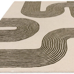 Green Handmade Modern Abstract 12-14mm Thick Stain-Resistant Rug For Bedroom, Living Room, & Dining Room-160Cm X 230Cm - thumbnail 4