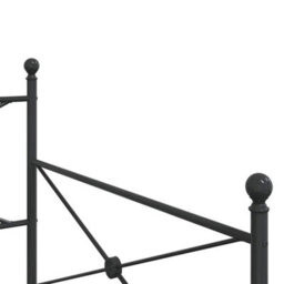 Berkfield Day Bed Without Mattress Black 100X190 Cm Steel - thumbnail 8