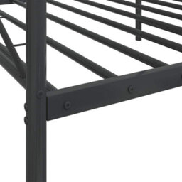 Berkfield Day Bed Without Mattress Black 100X190 Cm Steel - thumbnail 9