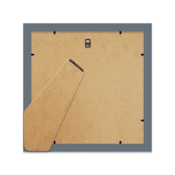 "7X7"" Grey Picture Frame - 7X7"" Square Frame With 3X3"" Mount For 7X7""/3X3"" Pictures Moderrn Style Thin Edge, 1 Pack" - thumbnail 3