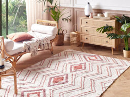 Beliani Rug Kastamonu Beige 140 X 200 Cm Cotton - thumbnail 2