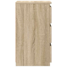 Berkfield Durable Bed Cabinets 2 Pcs Sonoma Oak 40X35X62.5 Cm Engineered Wood - thumbnail 5