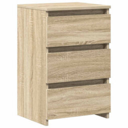 Berkfield Durable Bed Cabinets 2 Pcs Sonoma Oak 40X35X62.5 Cm Engineered Wood - thumbnail 9