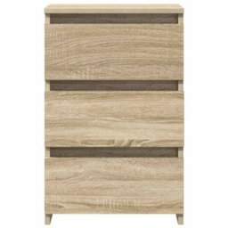 Berkfield Durable Bed Cabinets 2 Pcs Sonoma Oak 40X35X62.5 Cm Engineered Wood - thumbnail 4