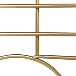 Beliani Gold Metal 3-Panel Room Divider With Geometric Design, 1700mm H, 1000mm W - thumbnail 8