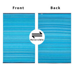 Green Decore 270 X 360 Cm Weaver Turquoise Blue / Green Reversible Plastic Camping, Picnic And Garden Outdoor Rug - thumbnail 2