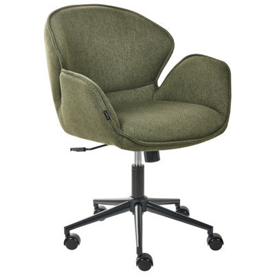 Beliani Desk Chair Belmar Fabric Green - image 1