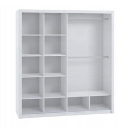 Spacious Bono Sz200 Sliding Door Wardrobe Practical Contemporary Bedroom Artisan Oak - thumbnail 4