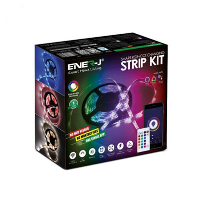 Ener-J Smart Wi-Fi Rgb Cct Changing Led Strip Kit 5M Ip65 240V - image 1