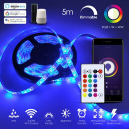 Ener-J Smart Wi-Fi Rgb Cct Changing Led Strip Kit 5M Ip65 240V - thumbnail 4