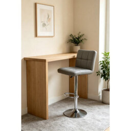 Bar Stools Set Of 2 Pu Leather Swivel Height Adjustable Bar Chairs - thumbnail 6