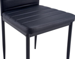 Kosy Koala Modern Rectangle Glass Dining Table Set With 6 Black Faux Leather Chairs Dining Room Furniture - thumbnail 6