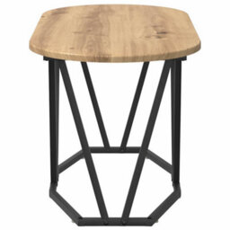 Berkfield Coffee Table Artisan Oak 80X40X40.5 Cm Made Of Engineered Wood And Metal - thumbnail 5