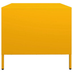 Berkfield Tv Cabinet Mustard Yellow 68X50X43.5 Cm Cold-Rolled Steel - thumbnail 7