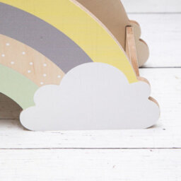 Annibells Rainbow & Cloud Wood Stationary Desk Organiser - thumbnail 3