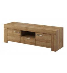 Arte Elegant Sky Tv Cabinet And Wall Shelf Set H500mm/200mm W1550mm D470mm/220mm In Riviera Oak - Complete Entertainment Solution - thumbnail 2