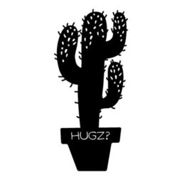 Decortie Modern Metal Wall Art Hugz Home Ornament Decorative Minimalist Design Hanging Wall Sculpture, Black - thumbnail 2